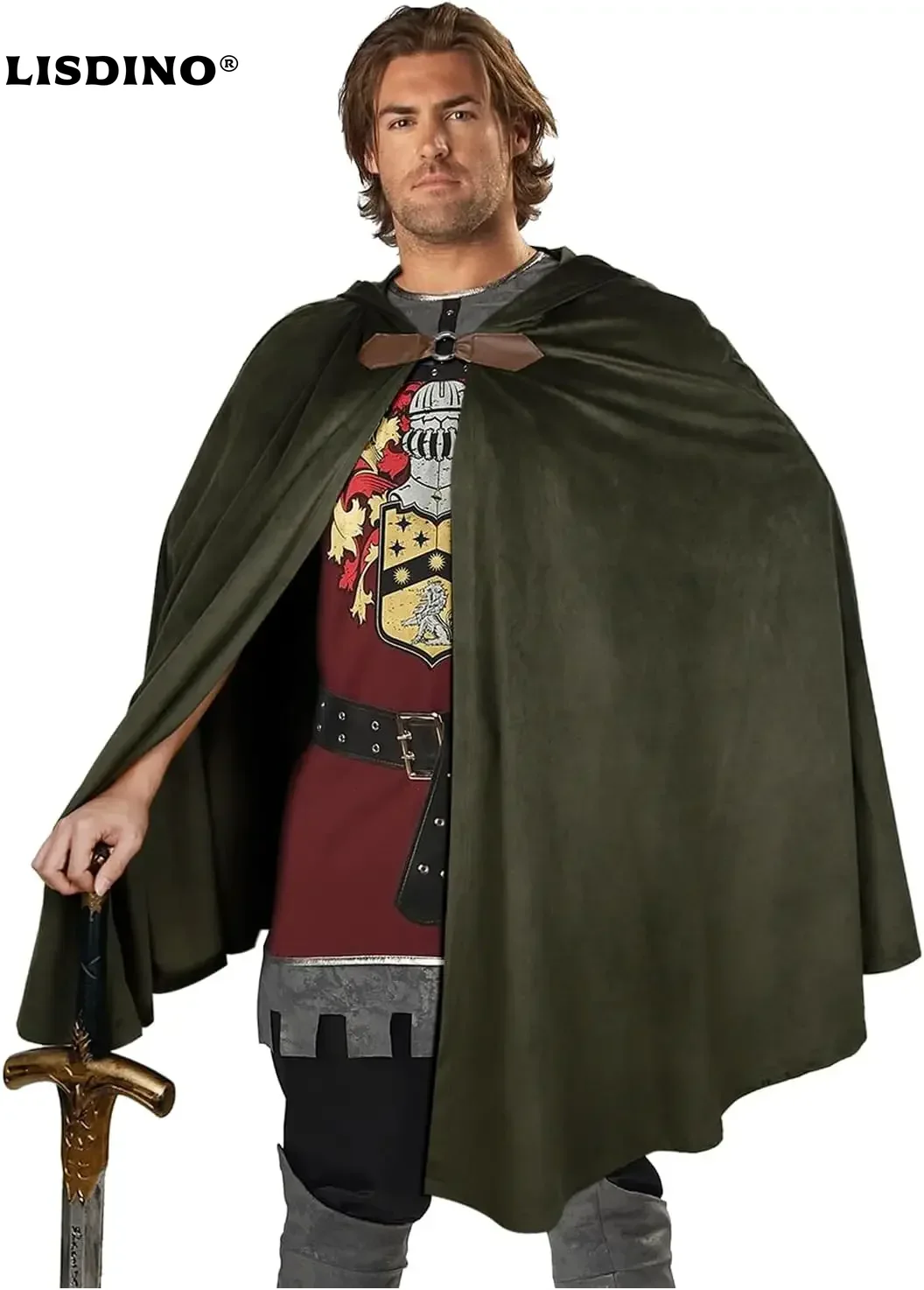 Vintage Fashion Jacket - Medieval Velvet Hooded Cloak - Renaissance