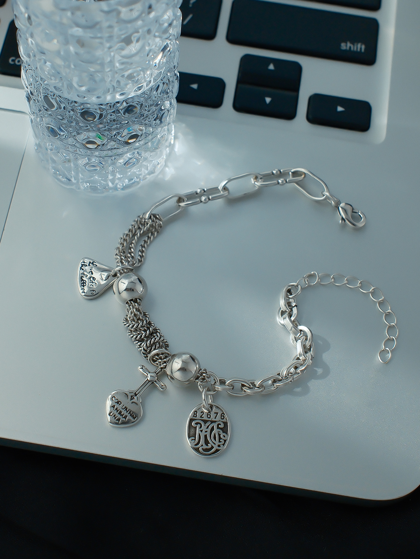 Vintage Fashion Instagram - Vintage Hip-Hop Cross Heart High-End Bracelet