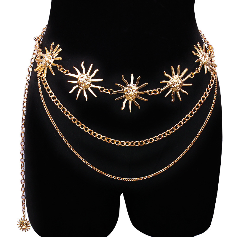 Vintage Fashion Theme - Chunky Multilayer Punk Gothic Moon Sun