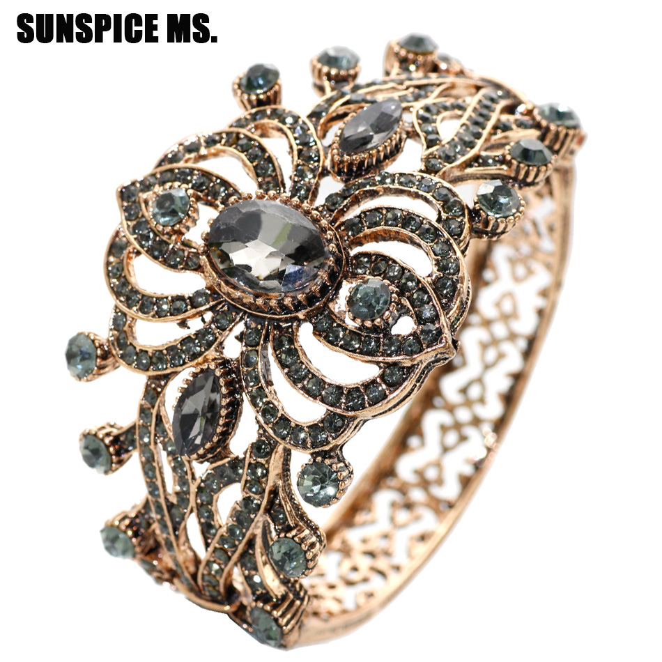 Vintage Fashion Jewelry Brands - Bohemia Ethnic Vintage Bangle Cuff Antique