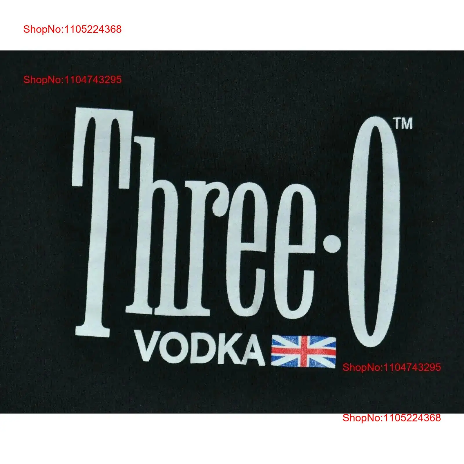 Vintage Fashion Uk - T Shirt large three o vodka