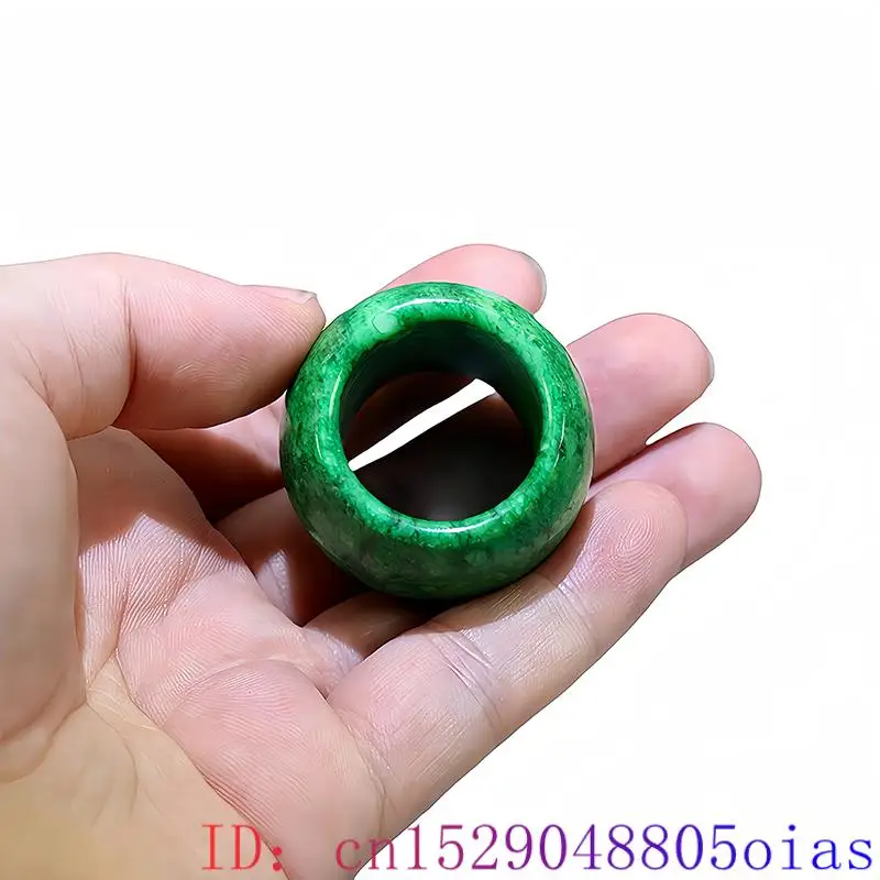 22mm Green Real Jade Rings for - Vintage Fashion Theme 评论和价格