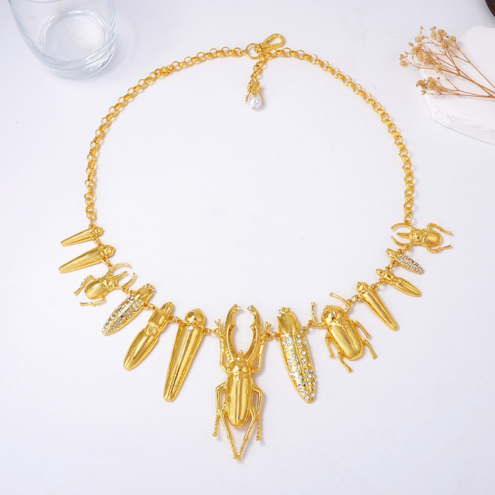 Vintage Gold Beetle Insect Sta - Vintage Fashion Bug 评论和价格