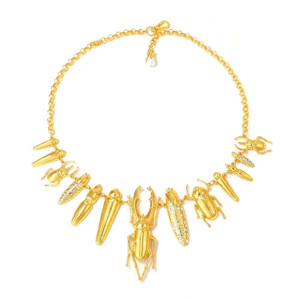 Vintage Gold Beetle Insect Sta - Vintage Fashion Bug 评论和价格