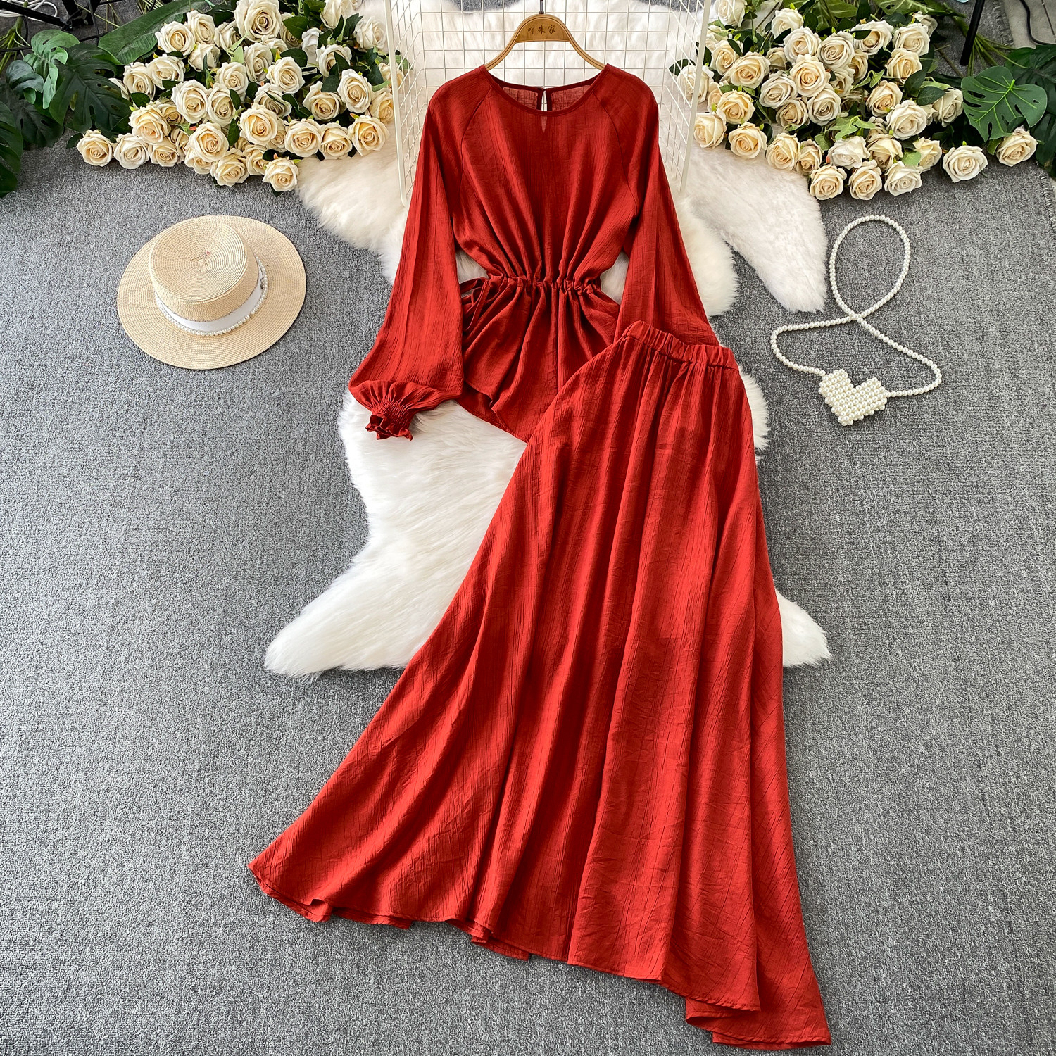 Elegant Vintage long sleeve as - Vintage Fashion Club 评论和价格