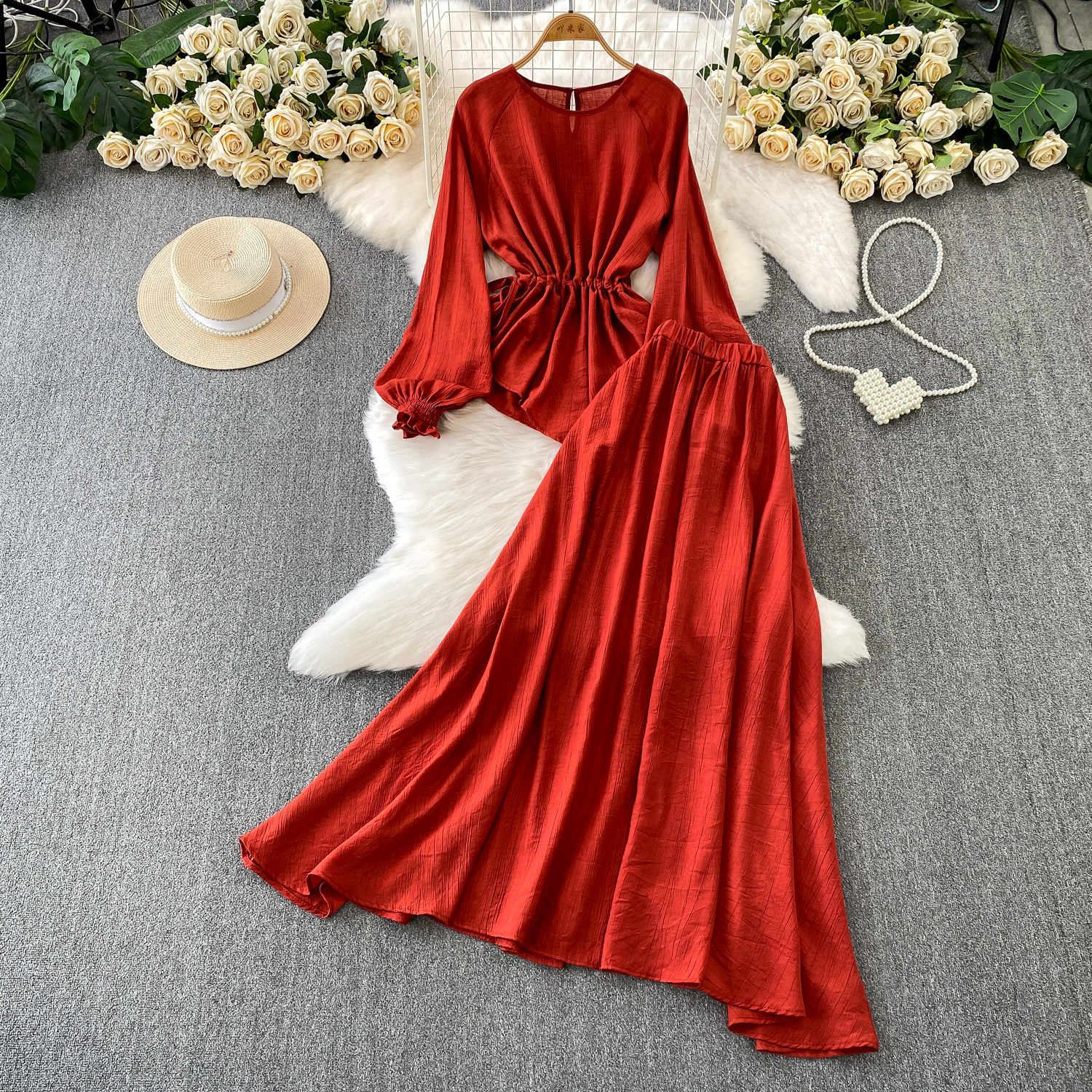 Elegant Vintage long sleeve as - Vintage Fashion Club 评论和价格
