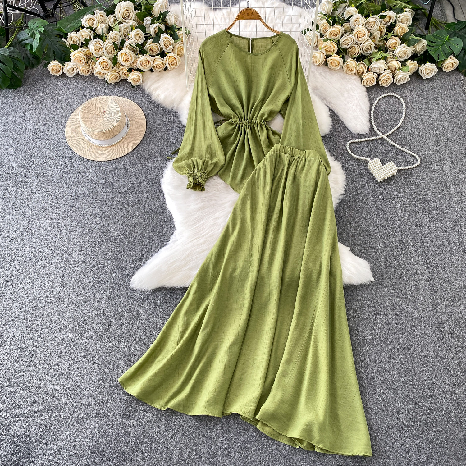 Elegant Vintage long sleeve as - Vintage Fashion Club 评论和价格