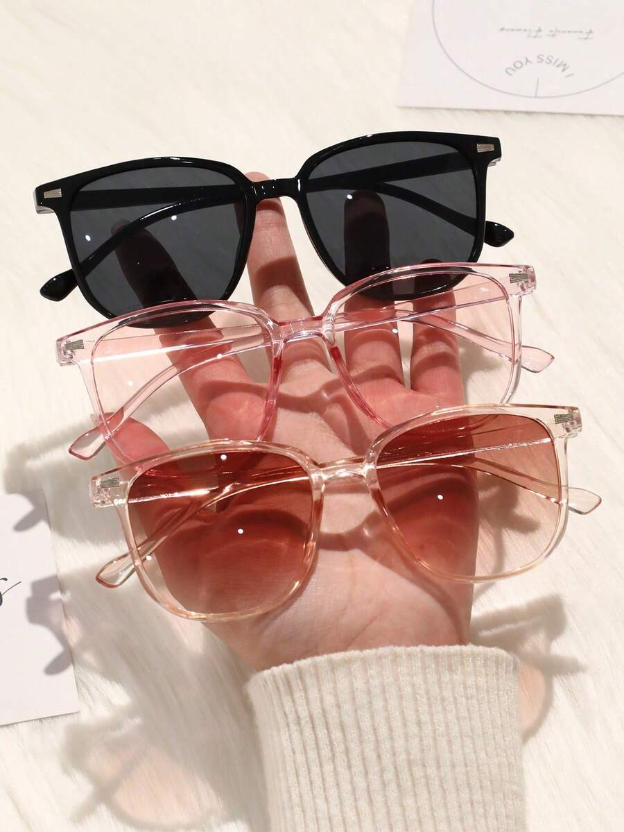 3pcs Geometric Plastic Square  - Vintage Fashion Accessories 评论和价格