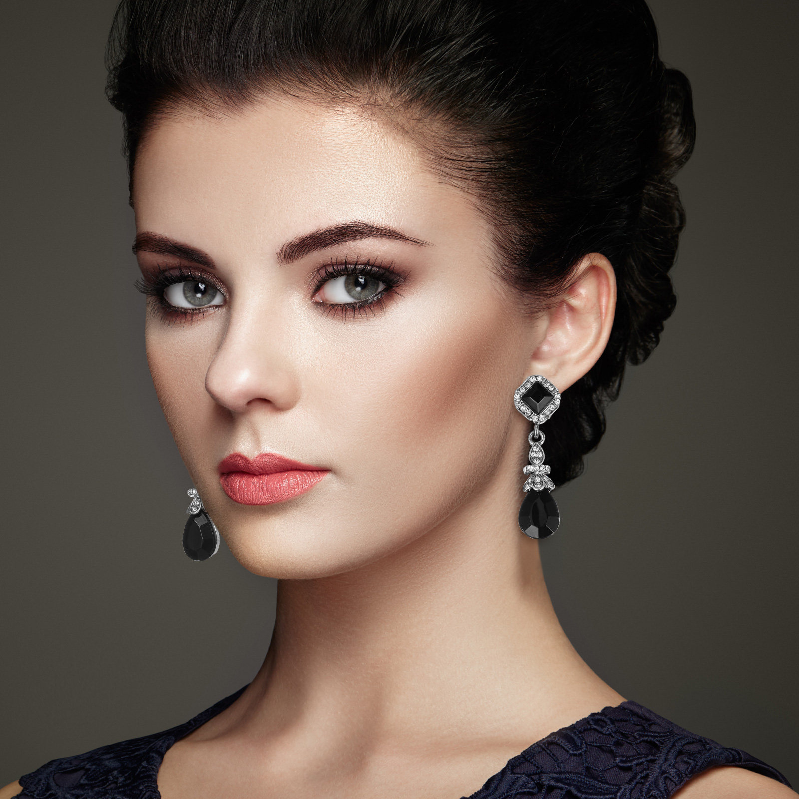 Pendant Black Ear Clips Vintag - Vintage Fashion Ideas 评论和价格