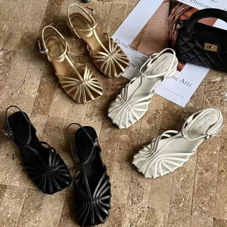 French-style Vintage Woven Toe - Vintage Fashion For Women 评论和价格