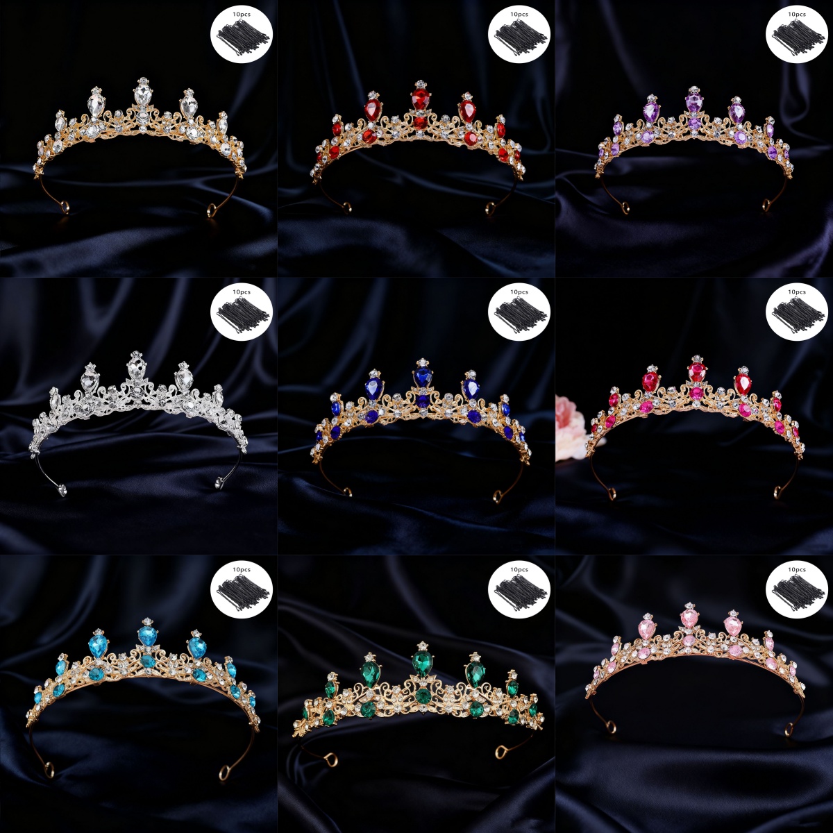 Bridal Tiara Vintage Scroll Rh - Vintage Fashion For Women 评论和价格