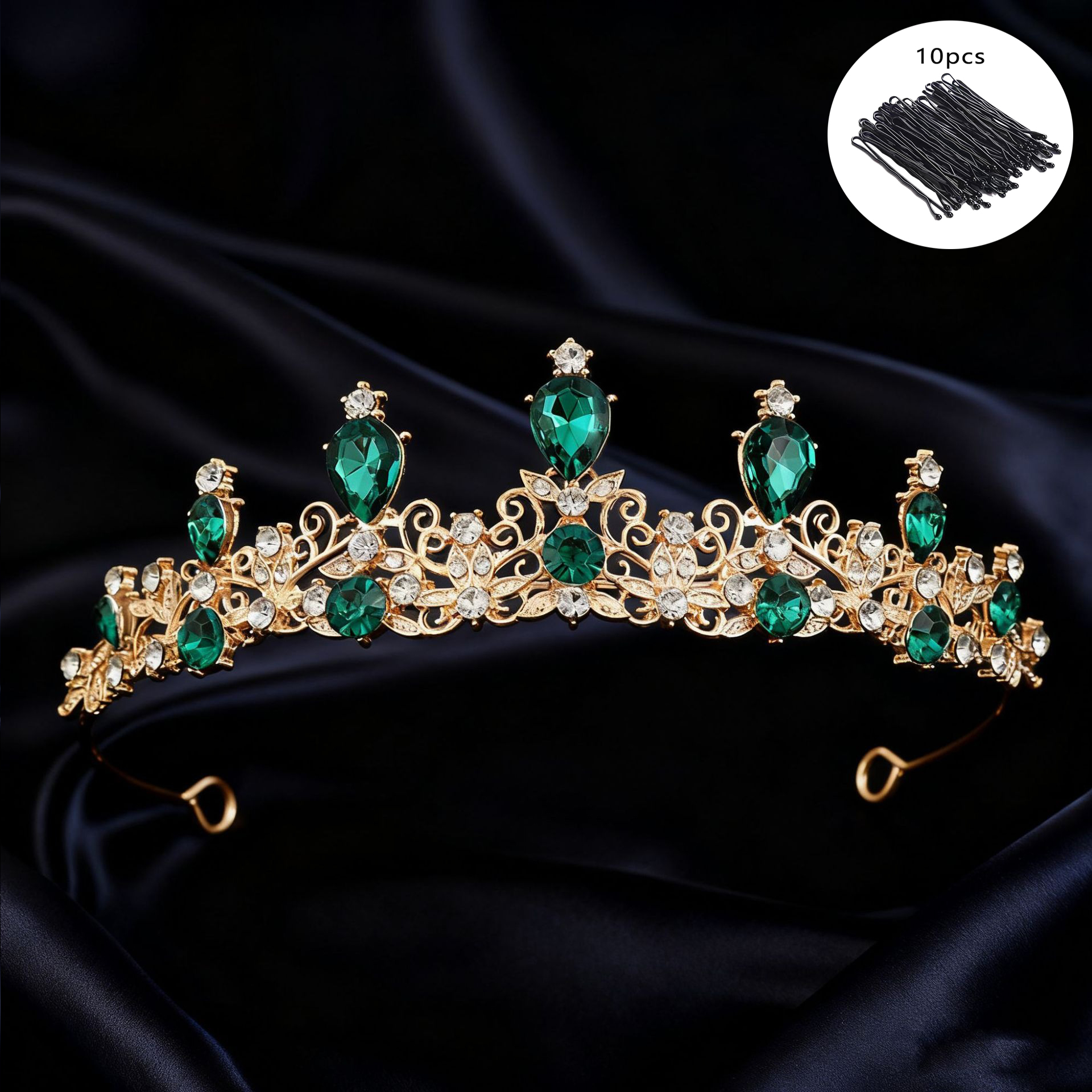Bridal Tiara Vintage Scroll Rh - Vintage Fashion For Women 评论和价格