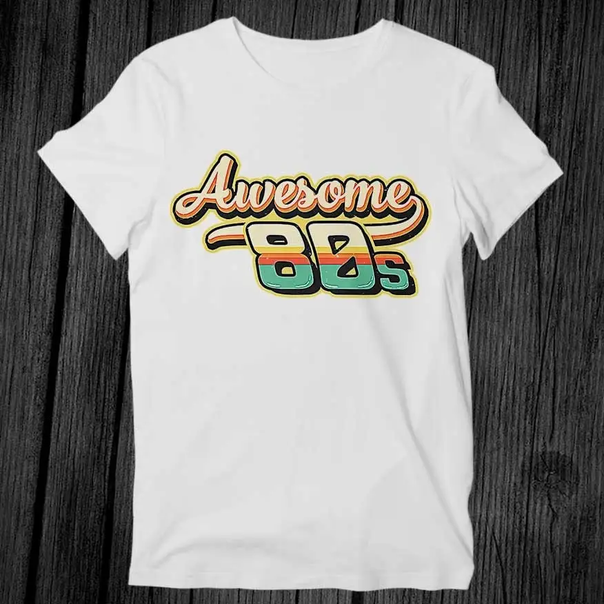 Awesome 80s Vibes T Shirt Adul - Vintage Vibes Fashion 评论和价格