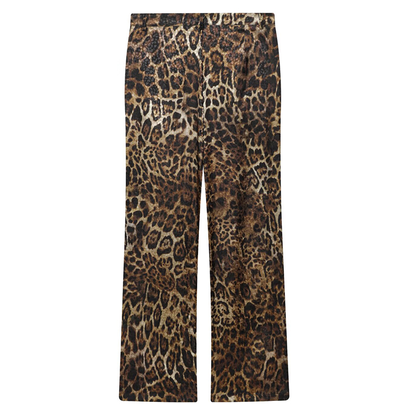 HXAO Leopard Pants Sets 2 Piec - Vintage Fashion Jacket 评论和价格