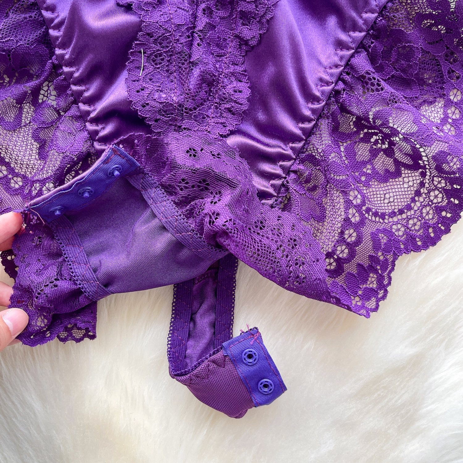 vintage bodysuits Spliced sati - Vintage Fashion Club 评论和价格
