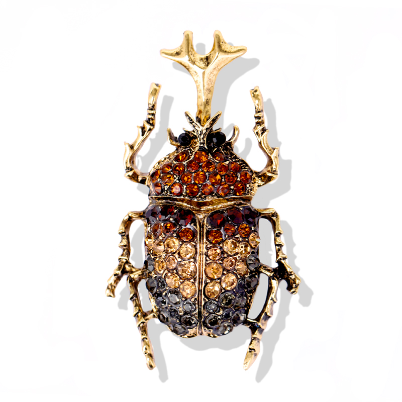 High-end Beetles Enamel Pin Rh - Vintage Fashion Bug 评论和价格