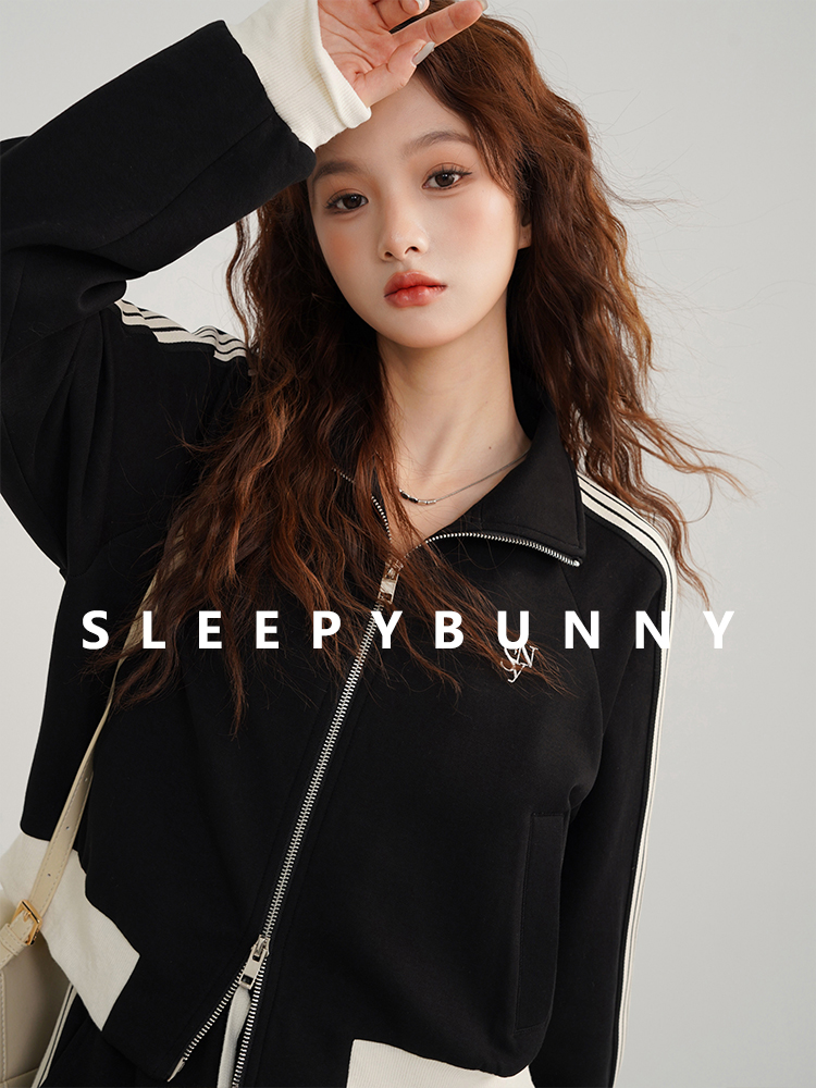 Vintage Sporty Casual Black Wh - Vintage Fashion Jacket 评论和价格