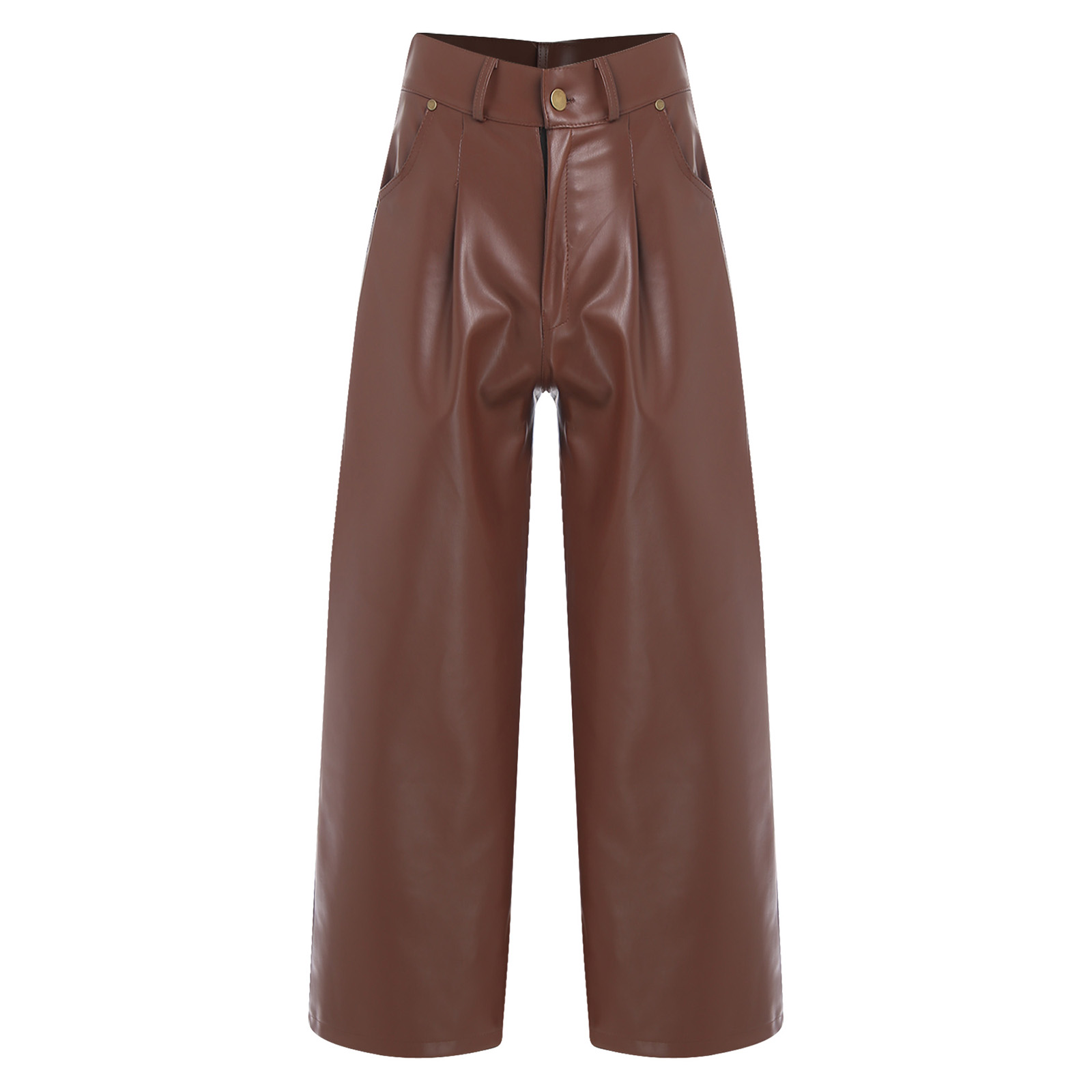 Mens Fashionable Matte Faux Le - Vintage Fashion Club 评论和价格