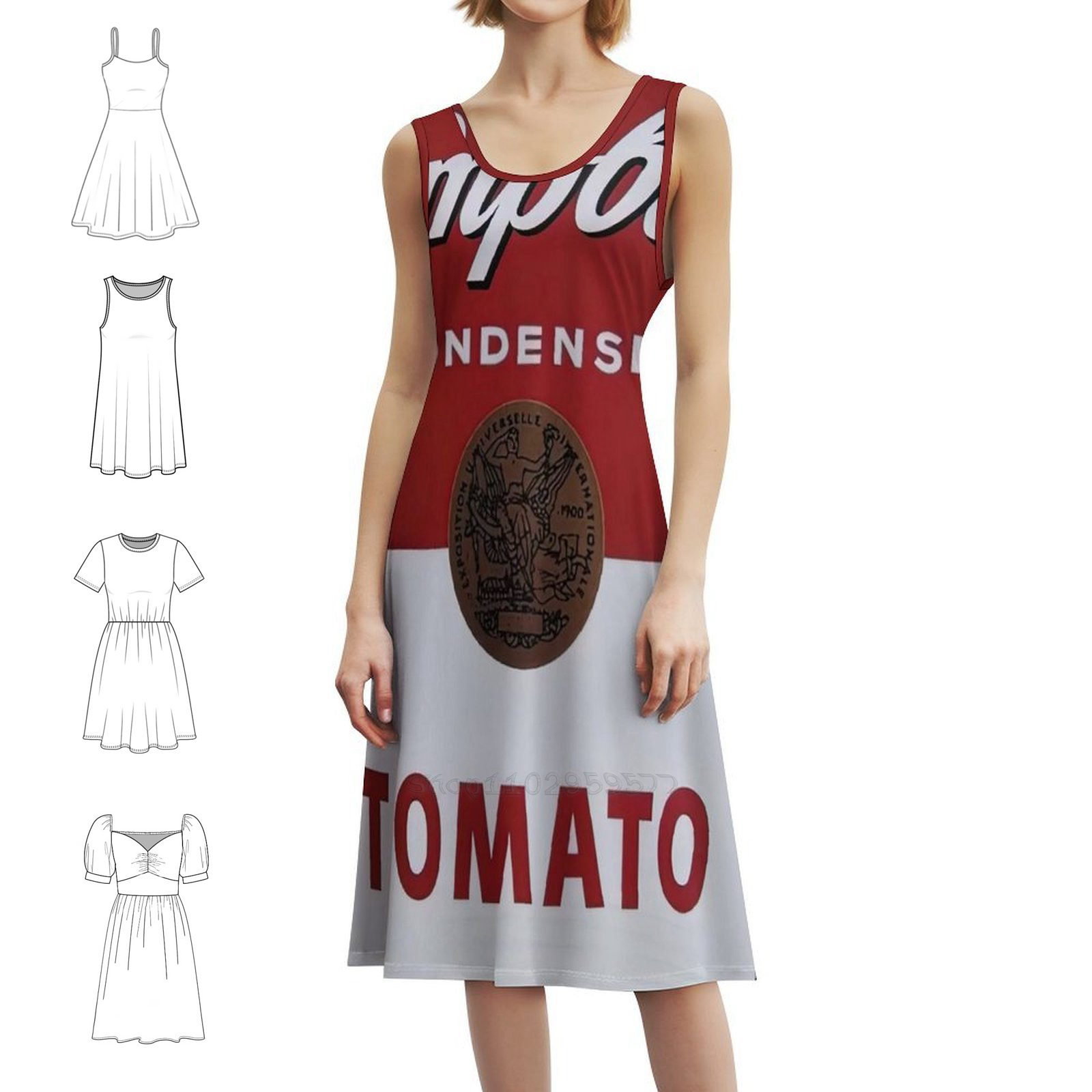 Pop Art Vintage Artist Boho Ch - Vintage Fashion Women Dresses 评论和价格
