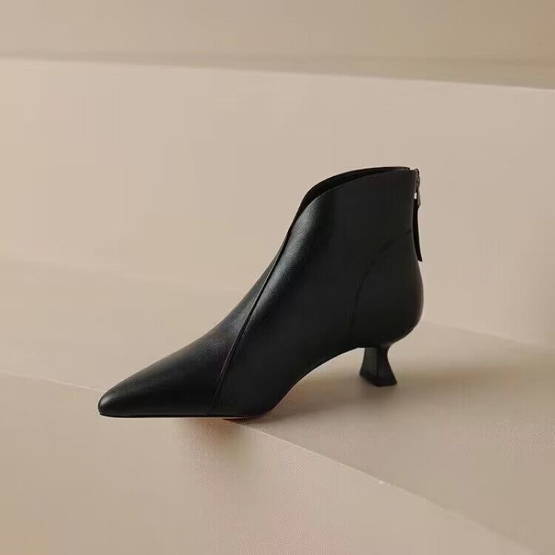 Autumn Winter Pointed Toe Wome - Vintage Zipper 评论和价格