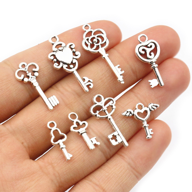 50pcs Vintage Small Key Charms - Vintage Fashion Theme 评论和价格
