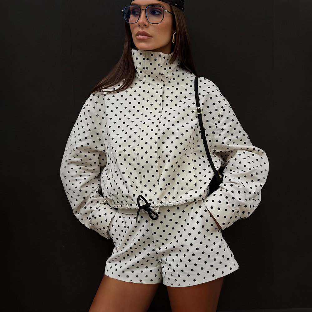 Tuularose Women's Polka Dot Sh - Vintage Fashion Jacket 评论和价格