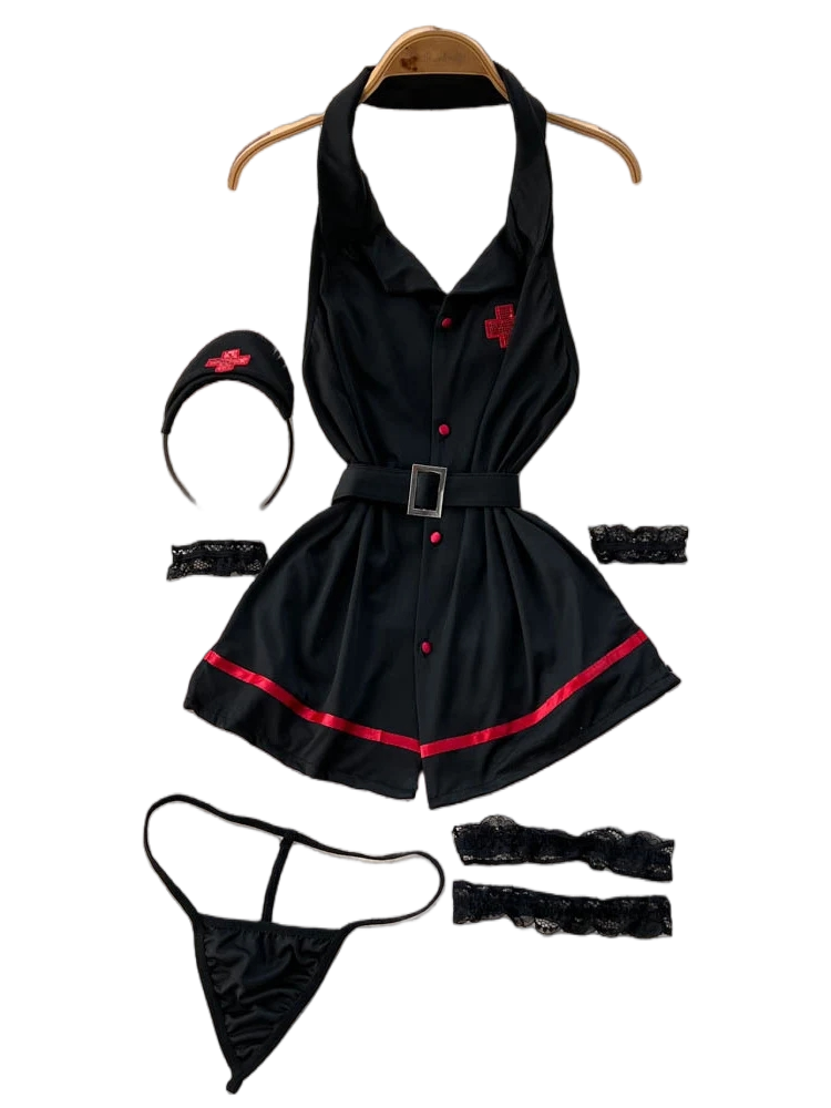 Erotic Fashion Sexy Halter Lin - Vintage Fashion For Women 评论和价格