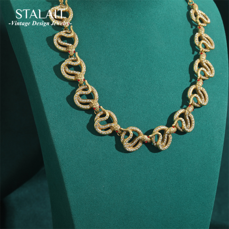 Vintage Punk Snake Necklace Re - Vintage Fashion Jewelry Brands 评论和价格