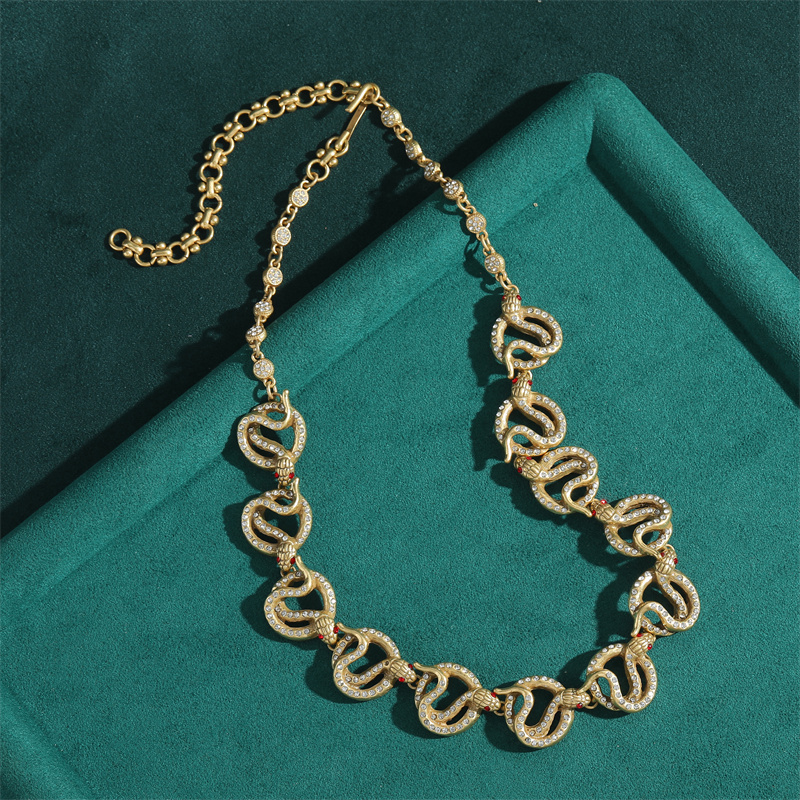 Vintage Punk Snake Necklace Re - Vintage Fashion Jewelry Brands 评论和价格