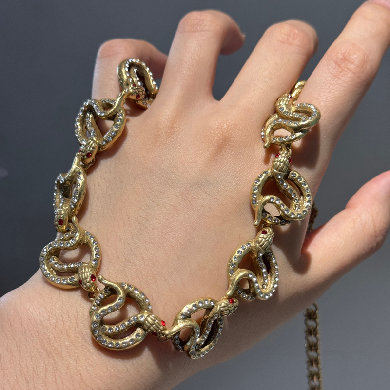 Vintage Punk Snake Necklace Re - Vintage Fashion Jewelry Brands 评论和价格