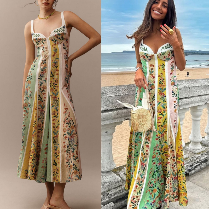 Fashion Elegant Women Sleevele - Vintage Fashion Women Dresses 评论和价格