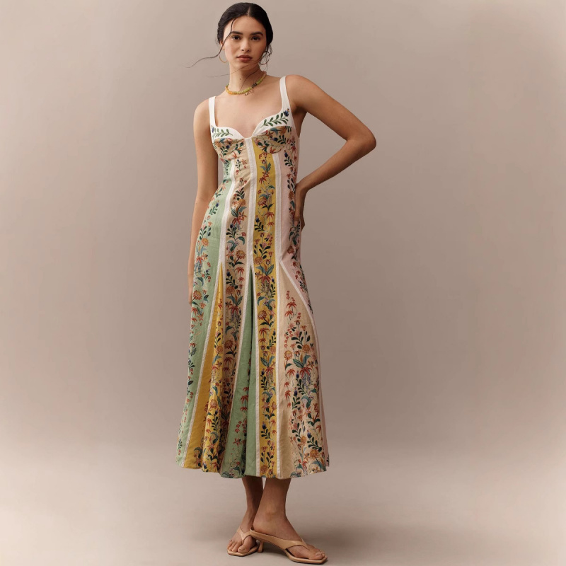 Fashion Elegant Women Sleevele - Vintage Fashion Women Dresses 评论和价格