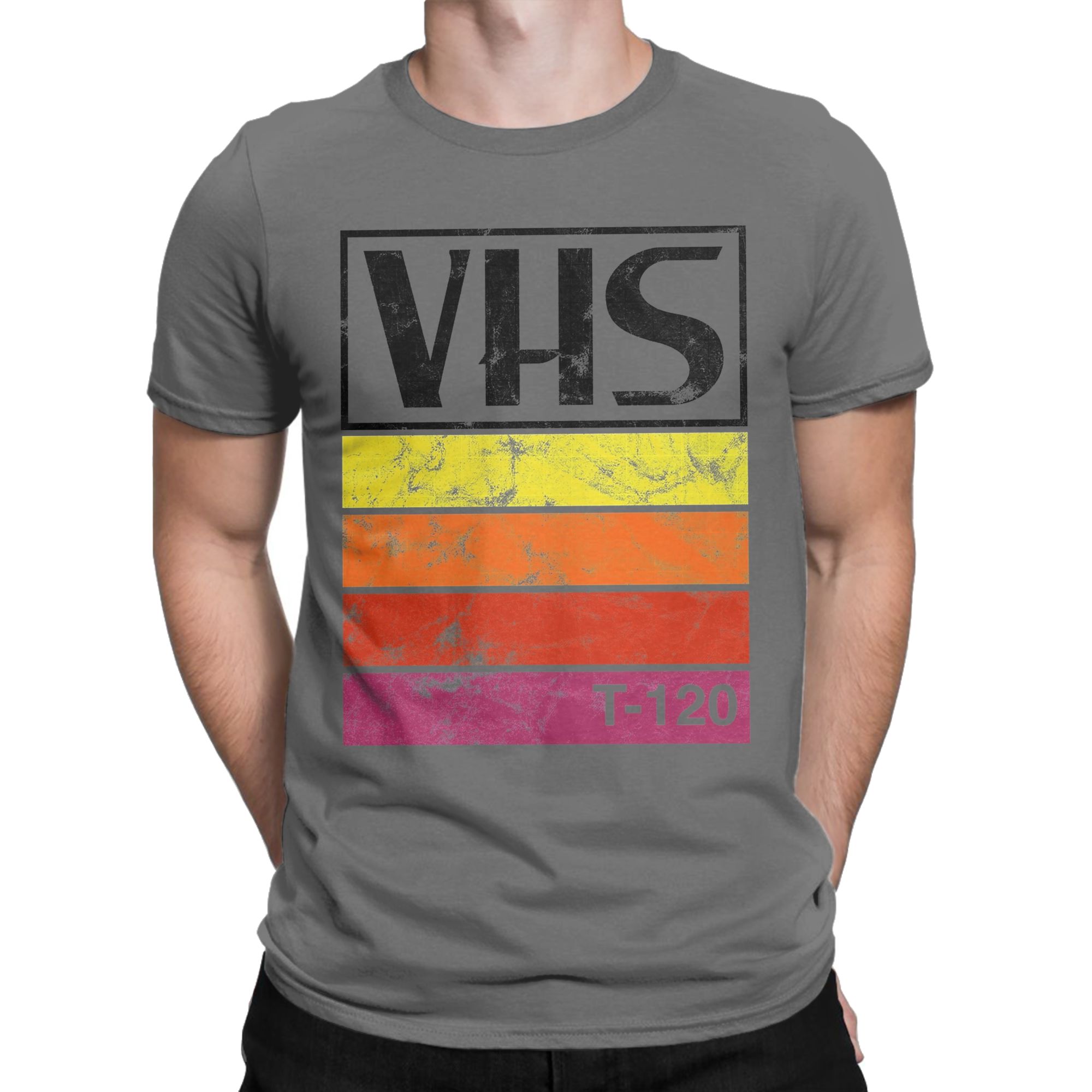 Men's T-Shirts Vintage VHS Vid - Vintage Fashion Ideas 评论和价格