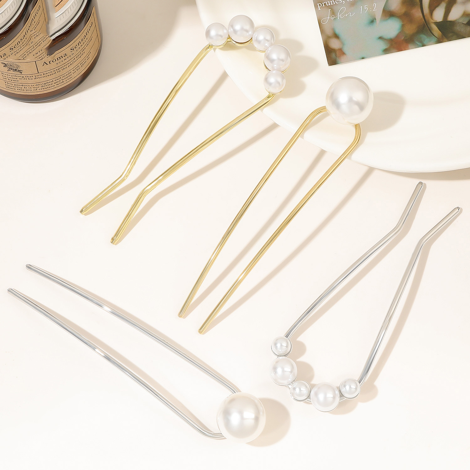 New Metal Vintage U Shape Hair - Vintage Fashion Accessories 评论和价格