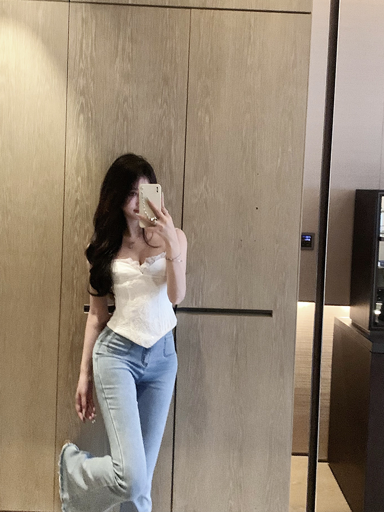 UK Black Sexy Lace Crop Top Un - Vintage Fashion Uk 评论和价格