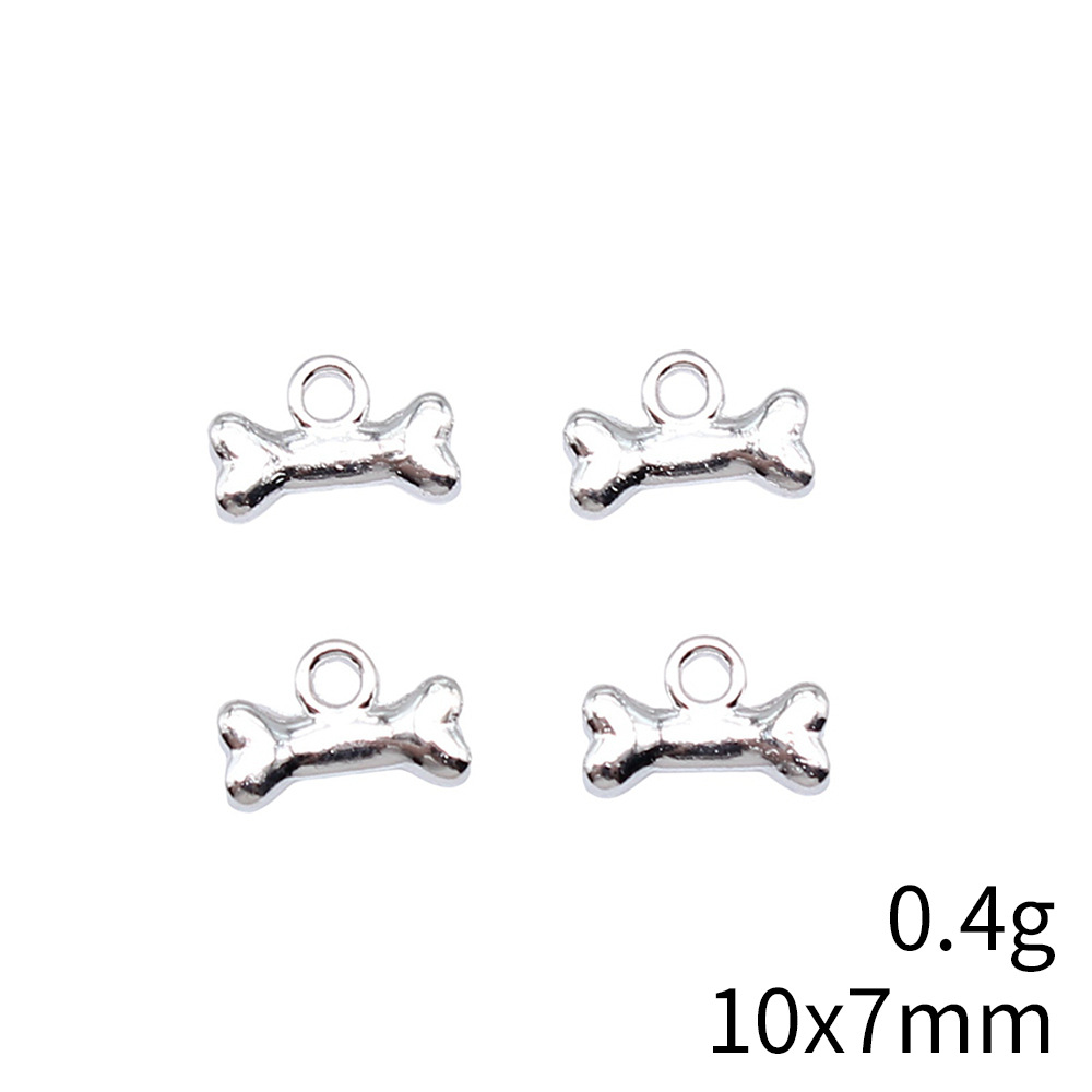 20pcs 10x7mm 5 Colors Dog Bone - Vintage Fashion Theme 评论和价格