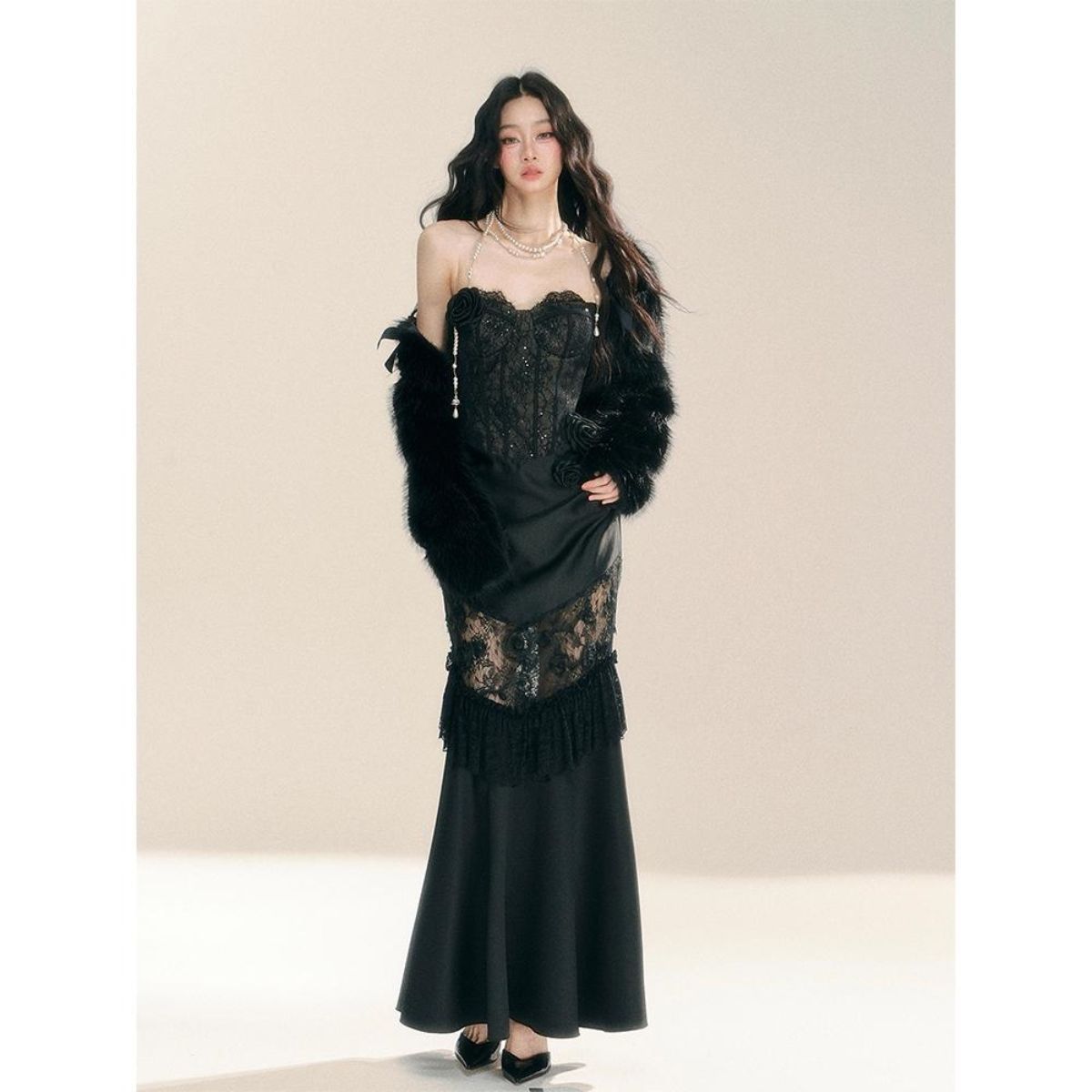 Vintage Gothic Grunge Y2k Lace - Vintage Fashion Women Dresses 评论和价格