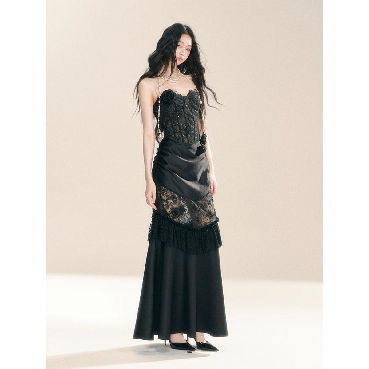 Vintage Gothic Grunge Y2k Lace - Vintage Fashion Women Dresses 评论和价格