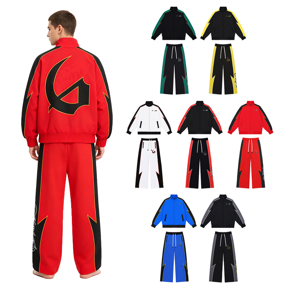 Y2k Streetwear Men's Sets Two  - Vintage Zipper 评论和价格