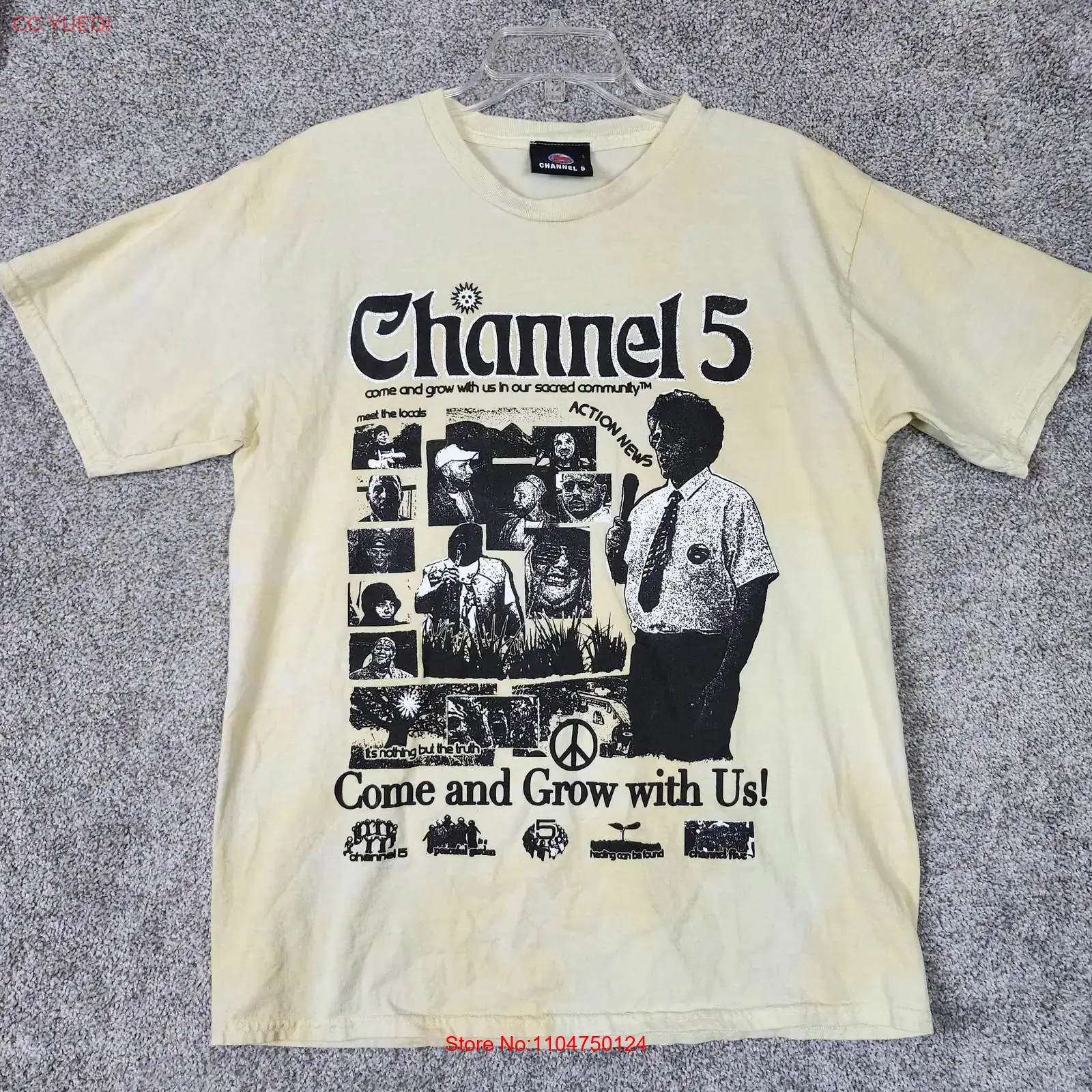 Channel 5 T Shirt Mens Large Y - Vintage Fashion Community 评论和价格