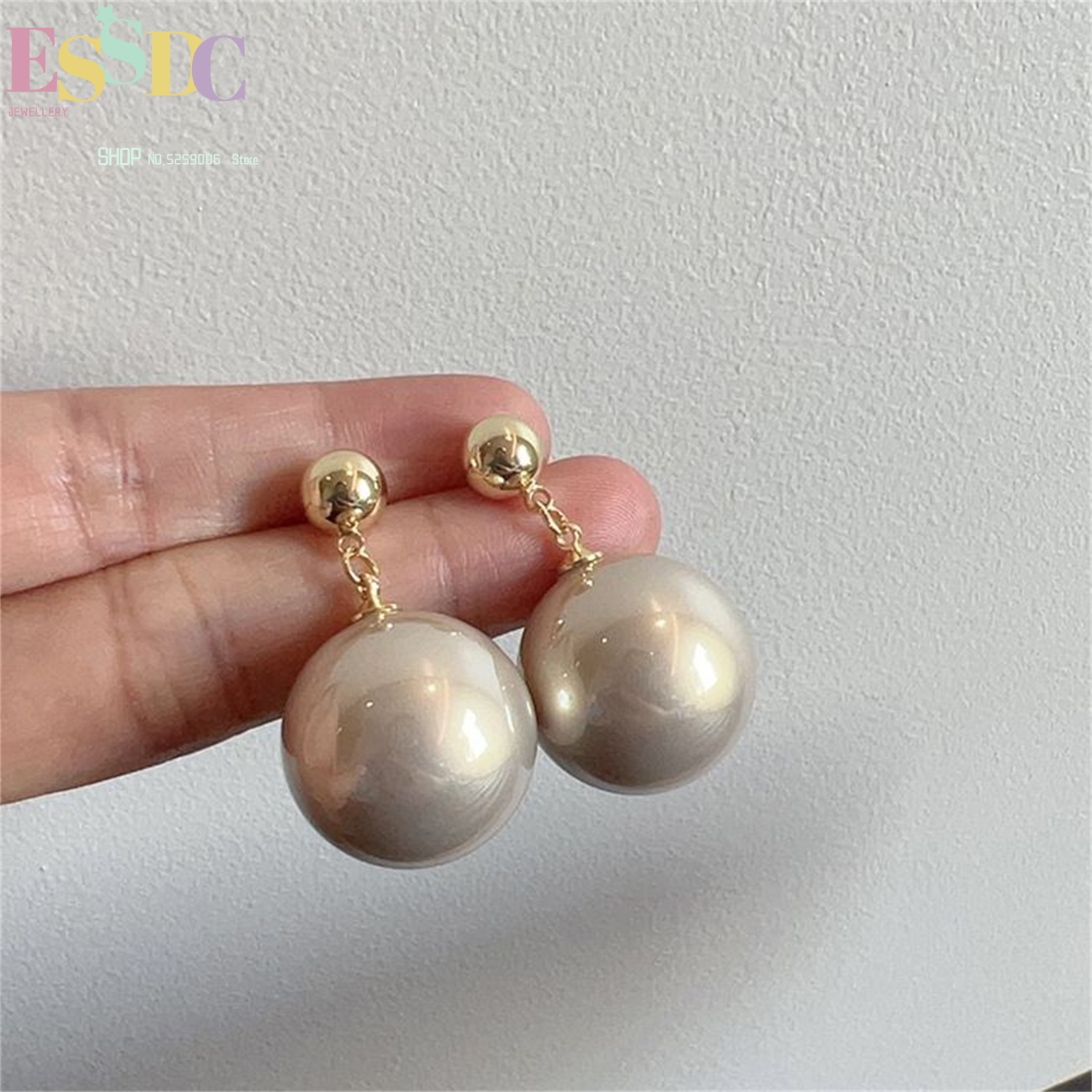 Large Pearl Earrings For Women - Vintage Fashion Instagram 评论和价格