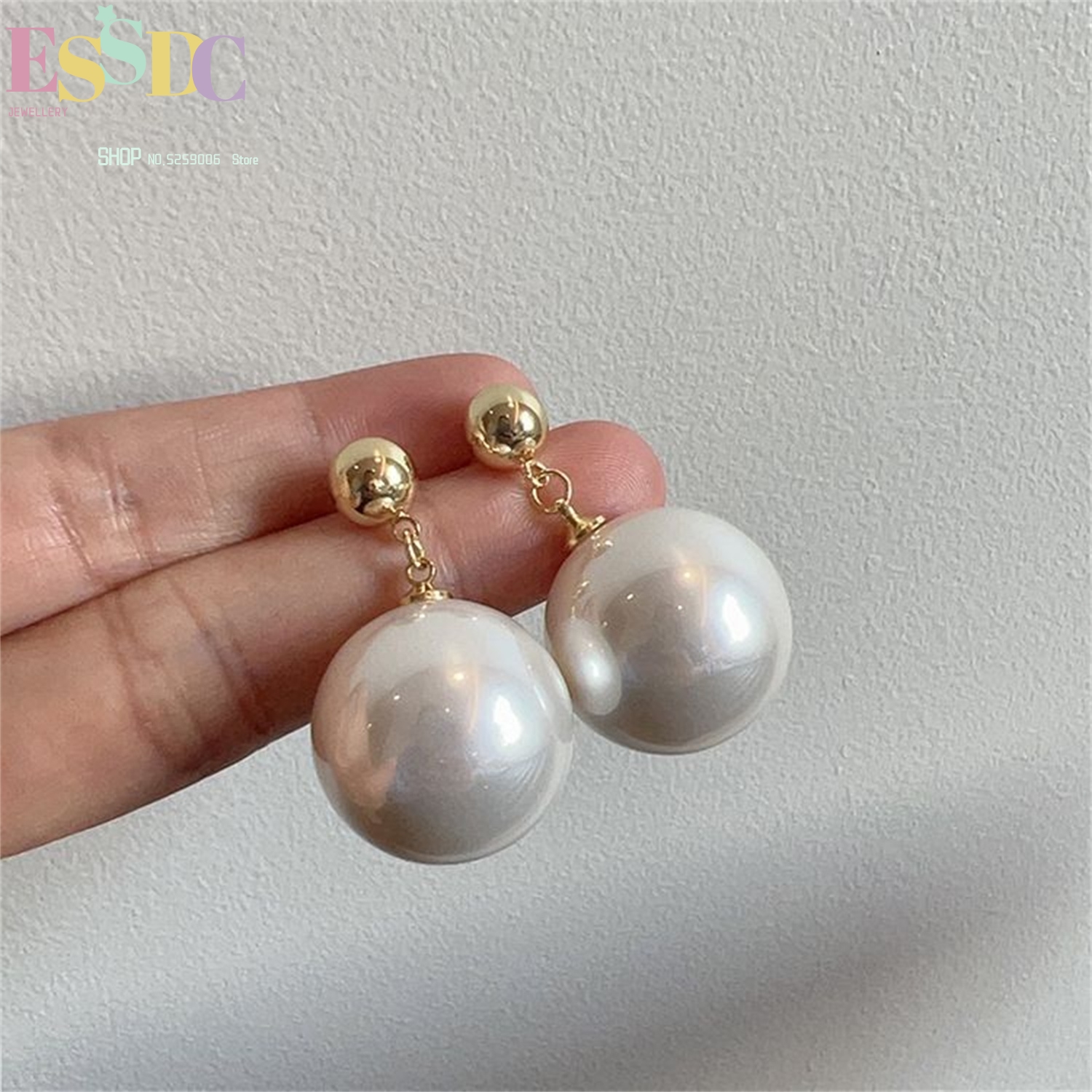 Large Pearl Earrings For Women - Vintage Fashion Instagram 评论和价格