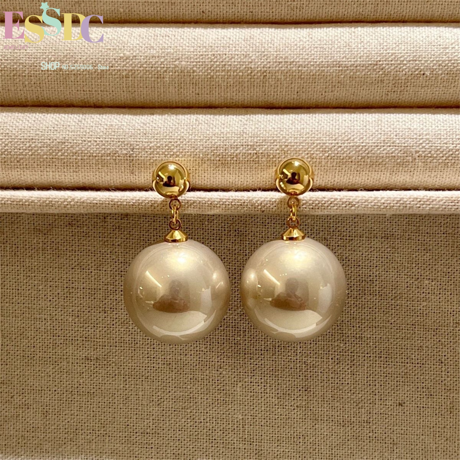 Large Pearl Earrings For Women - Vintage Fashion Instagram 评论和价格