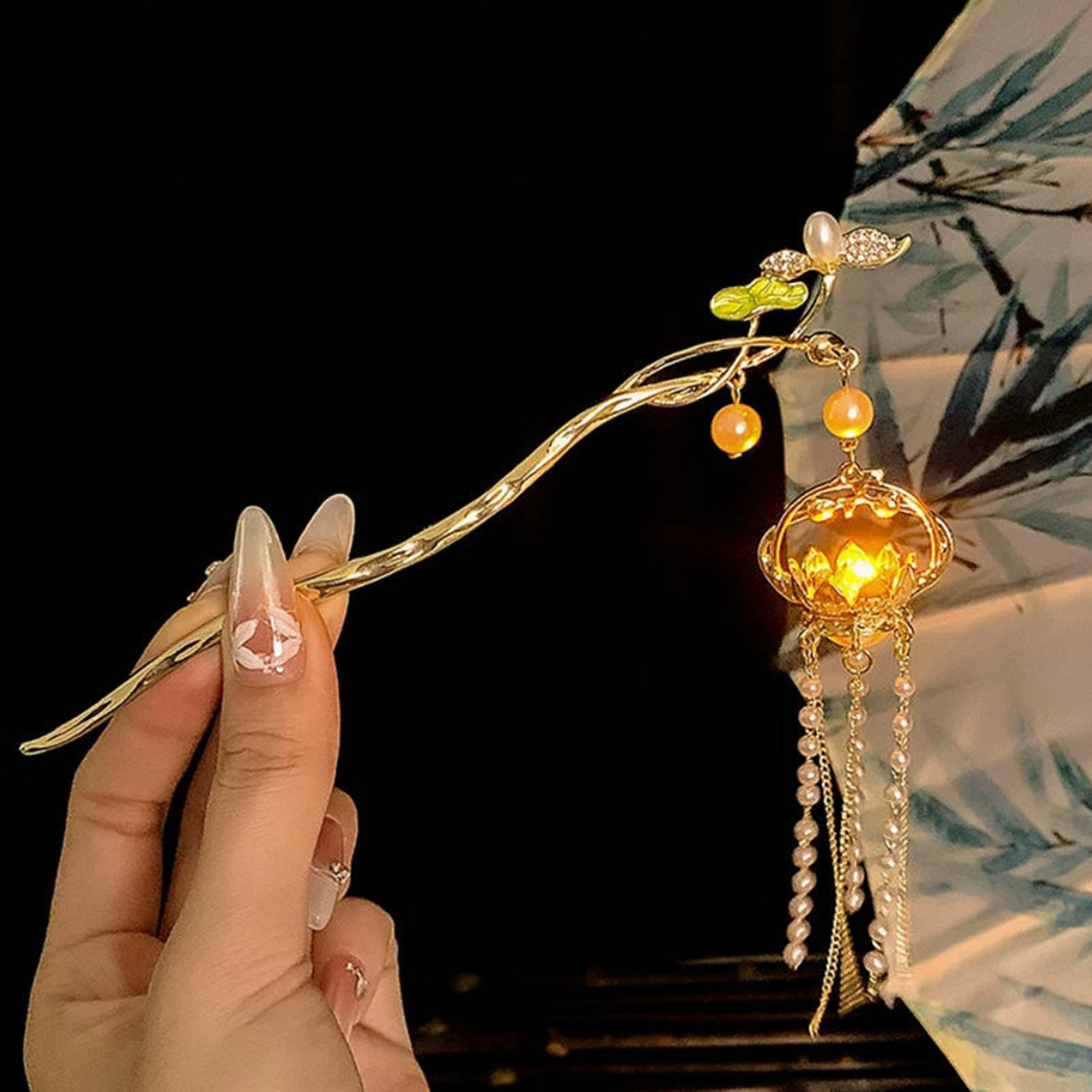 Luminous Flower Hairpin For Wo - Vintage Fashion Accessories 评论和价格