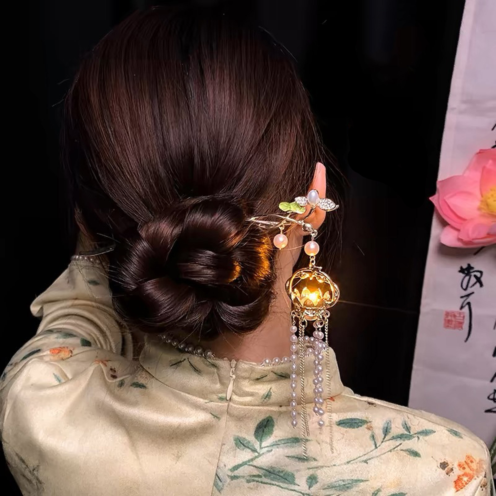 Luminous Flower Hairpin For Wo - Vintage Fashion Accessories 评论和价格