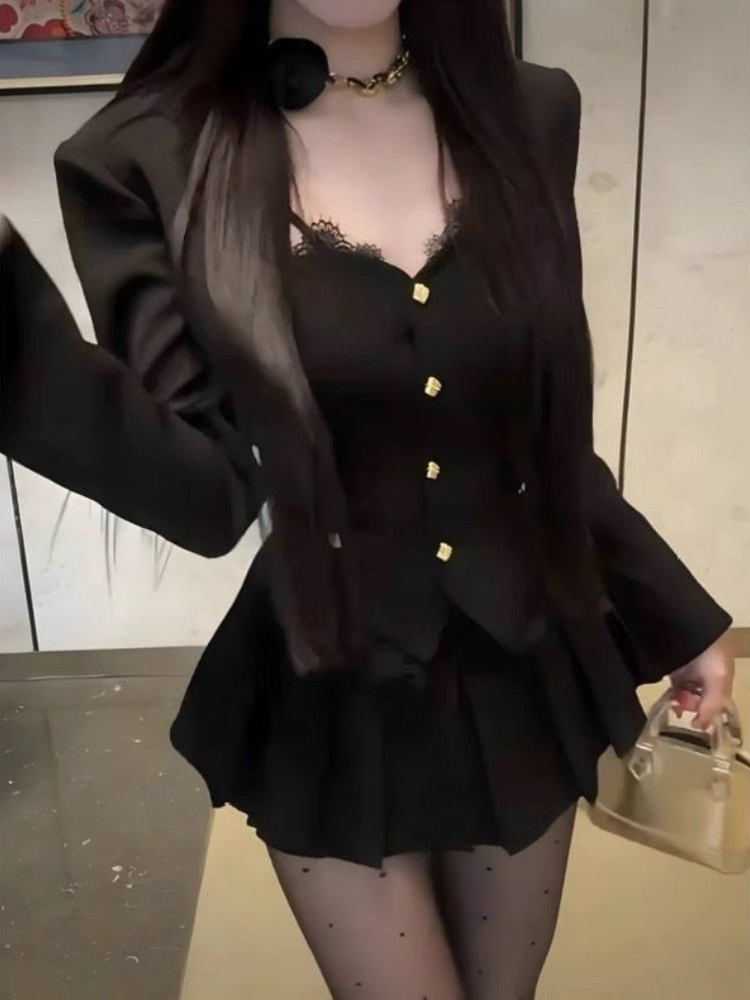 Autumn Sexy Vintage Elegant 3  - Vintage Fashion Jacket 评论和价格