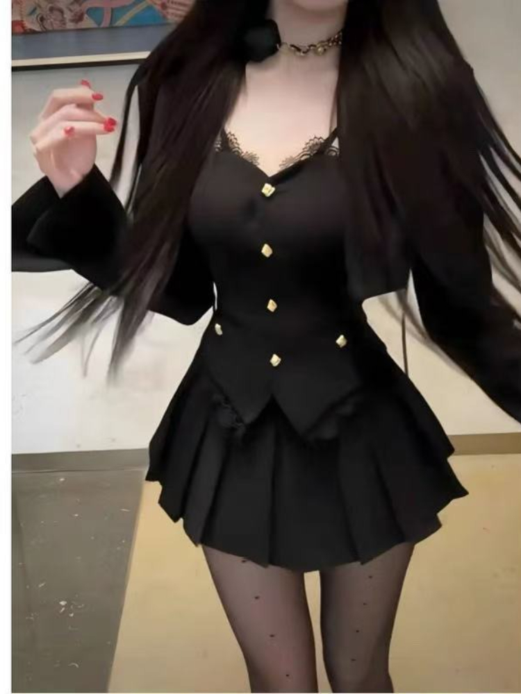 Autumn Sexy Vintage Elegant 3  - Vintage Fashion Jacket 评论和价格