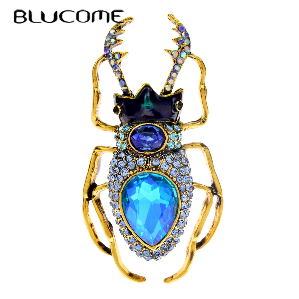 Blucome Blue Crystal Beetle Br - Vintage Fashion Bug 评论和价格