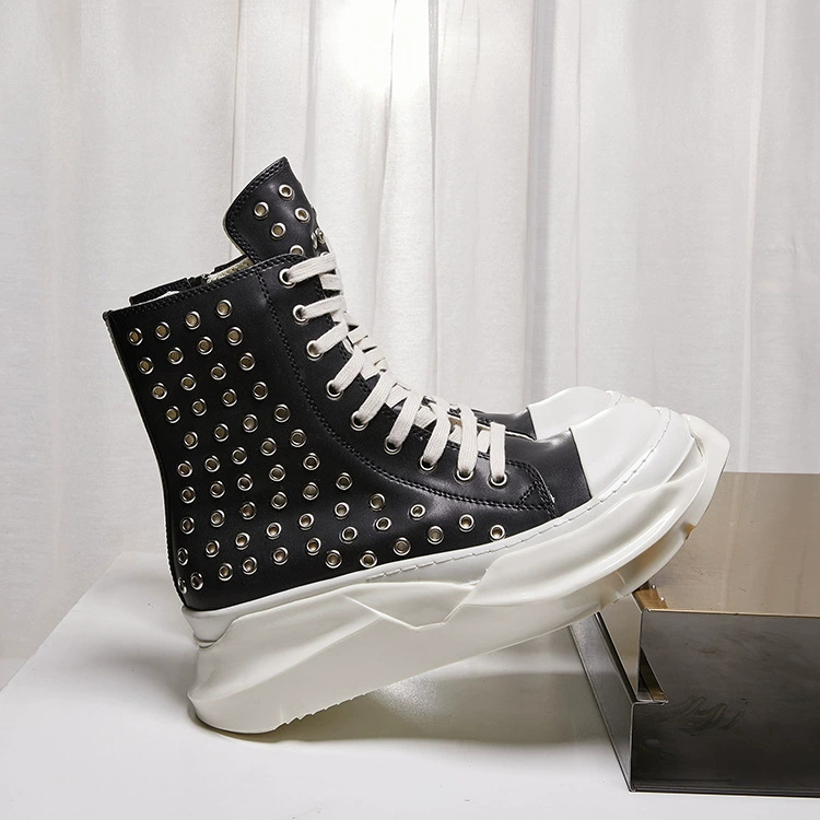 Vintage Men Shoes High-TOP Pla - Vintage Zipper 评论和价格