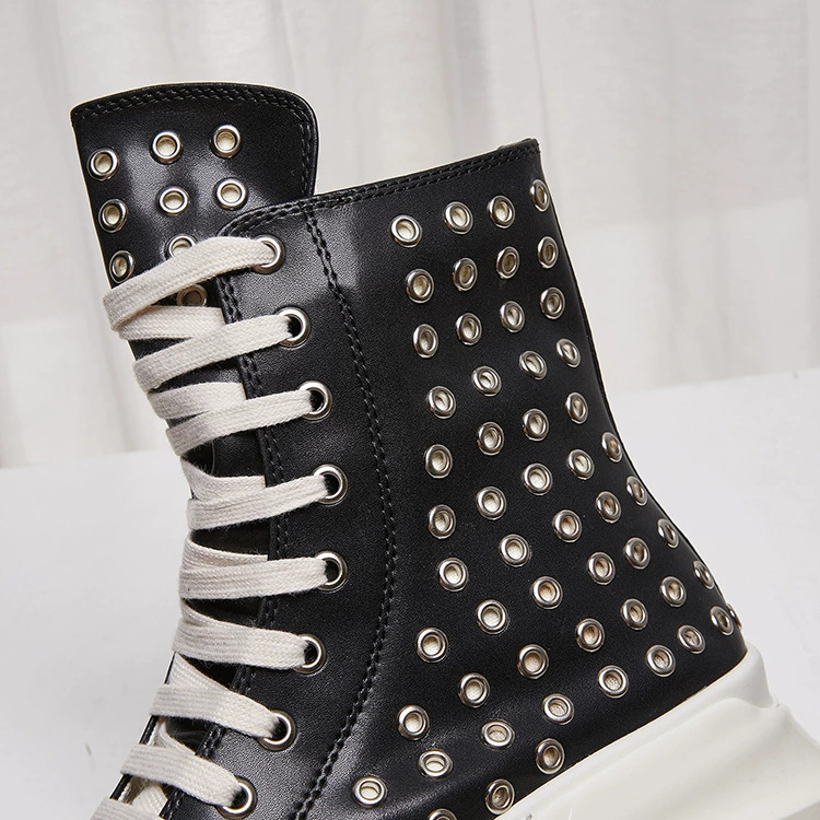 Vintage Men Shoes High-TOP Pla - Vintage Zipper 评论和价格